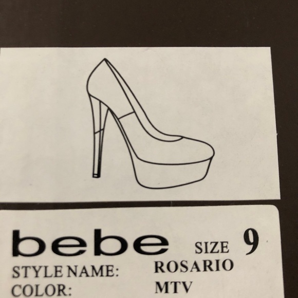 Red Bebe high heels with platform - Picture 7 of 7